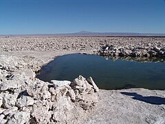 Salar d'Atacama, 2300 metres sobre el nivell del mar