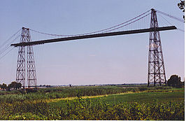 Zweefbrug over de Charente bij Rochefort