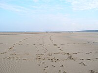 Stranden ved nasjonalparken Holkham.