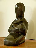 Allaitement, Achiam (1916-2005), bronze.