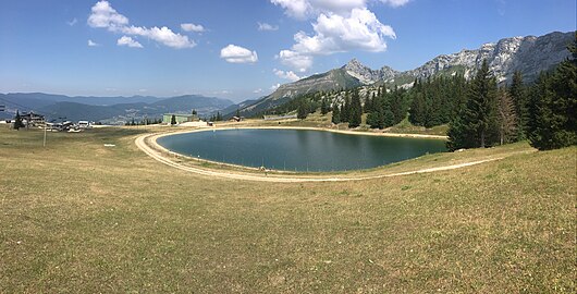 Le lac du Pré en 2018.