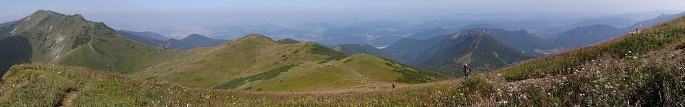 Fragment Parku Narodowego Mała Fatra (grzbiet Małej Fatry Krywańskiej)