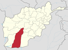 Poziția localității provincia Helmand