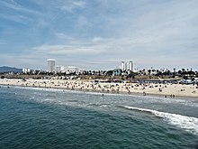 View of Santa Monica from the pier