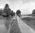 View of the two footbridges with Medley Footbridge in the background in 1979