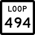 State Highway Loop 494 marker