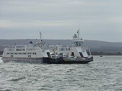 Sandbanks Chain Ferry ved Poole, England