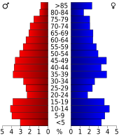 Bevolkingspiramide Merrick County