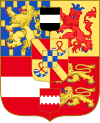 The coat of arms used by William the Silent from 1582 until his death, Frederick Henry, William II, and William III as Prince of Orange[51][51]