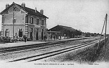 La gare de Villers-Saint-Georges au début du XXe siècle.