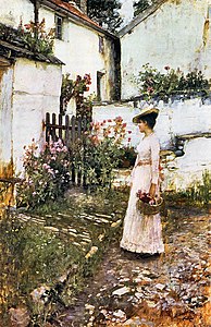 Gathering Summer Flowers in a Devonshire Garden 1892-1893