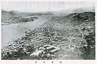 昭和7年（1932年）頃、浄土寺山から西方向を望む。