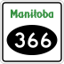 Provincial Road 366 marker