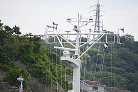 JS Hashidate at Yokosuka on 30 April 2018.