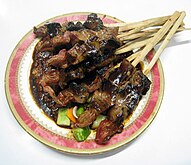 Goat liver satay