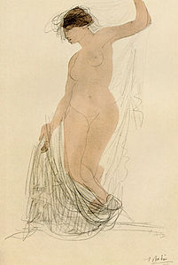 Drawing (Nude), by Auguste Rodin. Published in Camera Work No 34/35, 1911