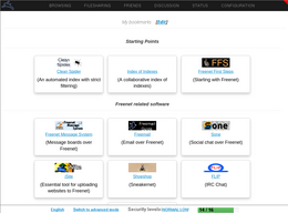 Captura de pantalla de Freenet 0.7.5