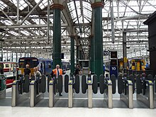 Automatic ticket barriers at Glasgow Central