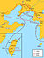 Map of the First Chinese-Japanese war.