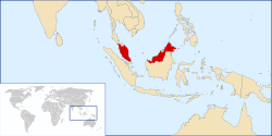  Malaysias placering  (rød) [Forklaring]