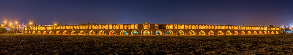 Panoramic photography of the bridge