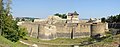 Panoramic view of the Seat Fortress of Suceava as seen in August 2016