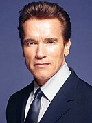 A photograph of Arnold Schwarzenegger