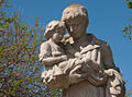 Detalle de la estatua a Dionisio Díaz, niño héroe de Treinta y Tres, Treinta y Tres, Uruguay.