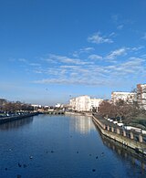 Der Inhul-Fluss im Zentrum der Stadt