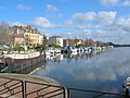 Loire Nehri'nde Roanne nehir limanı