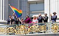 LGBTQ Pride flag raising, San Francisco City Hall, U.S.