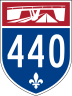 Autoroute 440 marker