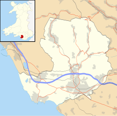 Heol-y-Cyw is located in Bridgend