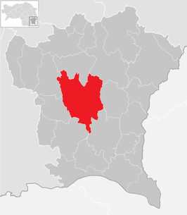 Lage der Gemeinde Gnas im Bezirk Südoststeiermark (anklickbare Karte)