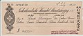 Isaac Henriques De Castro Cheque - 1930