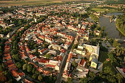 Aerial view of Nymburk