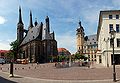 Market square with Church of St. Jakob and Townhall