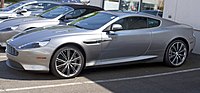 Front three-quarters view of a silver coupe