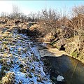 Verschmutzter Düker unter der Waldnaab hindurch.