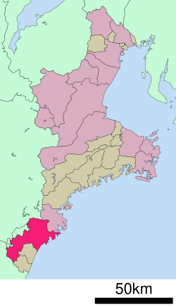 Location of Kumano