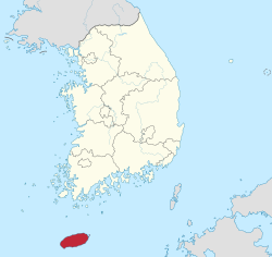 Location of Provinsi Otonom Pulau Jeju