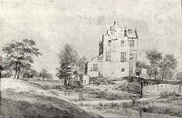 Tekening uit ca 1647 door Roelant Roghman