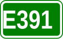 Zeichen der Europastraße 391