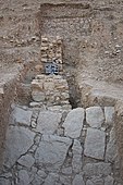 Iron Age ramparts in Tulul adh-Dhahab, sometimes identified with the Israelite city of Mahanaim mentioned in the Hebrew Bible.[15]