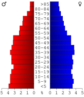 Bevolkingspiramide Union County