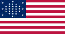 29-star US flag with stars in diamond pattern