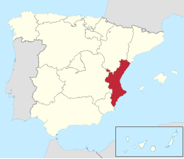 Comunità Valenciana – Localizzazione