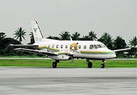 Un Embraer EMB 110 d'Air Fiji similaire à celui impliqué dans l'accident.