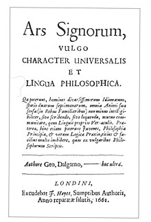 Ars Signorum – Titel der Ausgabe von 1661