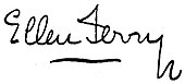 signature d'Ellen Terry